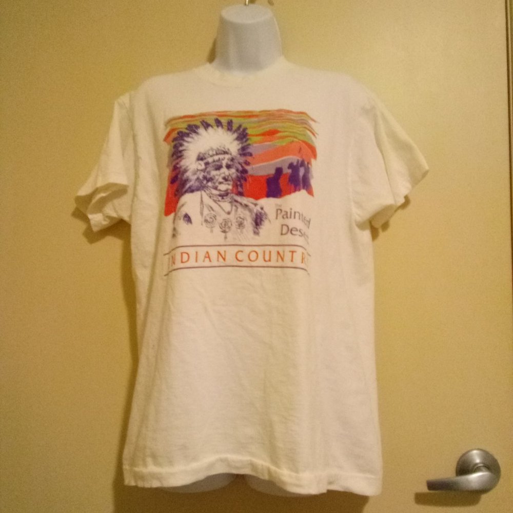Vintage 1980-90s The Painted Desert Indian Country Screen Stars Graphic Tee - Picture 2 of 7